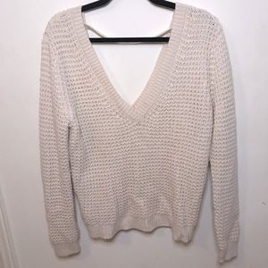 Forever 21 Off the Shoulder Cream Sweater